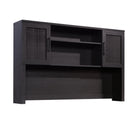 Sauder Tiffin Line Hutch - Raven Oak-Attaches to 433262 L-Shaped Desk, 433226 Executive Desk and 433265 Credenza