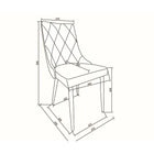 !nspire Contemporary Faux Leather Side Chair - White - 2 Pack-8