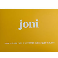 joni Bulk Box Regular Pads - 200 Pack-Box contains 200 regular joni bamboo plastic-free pads to support regular flow