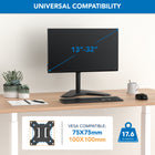 Mount-It! MI-1757 Full Motion Monitor Stand-Pole Height: 18.3"