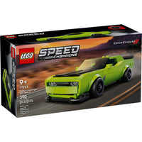 LEGO Speed Champions Dodge Challenger SRT Hellcat Sports Car Toy-Muscle car toy for kids - Boys and girls aged 9 and up and muscle car fans can build, display and race this LEGO Speed Champions Dodge Challenger SRT Hellcat Sports Car toy