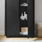 Modway Bellamy Tall Arched Storage Cabinet - Black-Sturdy Construction
