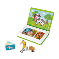 Janod Magneti'book - Animals-Animal-themed magnetic educational game.