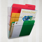Storex Unbreakable Wall Pockets Letter - Clear - 3 Pack-Unbreakable polycarbonate construction
