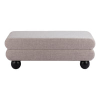 Zuo Davao Bench - Grey-Painted rubberwood leg