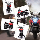 Qaba Honda Licensed 12V Electric Motorcycle with Headlights Music - Red-Suitable for asphalt, brick, or cement, versatile usage 