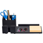 Bostitch Office Konnect Desk Organizer Power Base with Phone Stand - Black-Two built-in USB ports for easy device charging