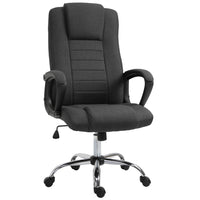 Vinsetto High Back Adjustable Office Chair with Wheels-Take a break and stretch out with a tilt function