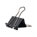 JAM Paper Colourful Binder Clips - Medium - 1 1/4" - Grey - 15 Pack-Size: Medium 1.25 inch (32mm) | Easily spring back into shape when removed