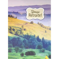 Mill Brook Studio 5-3/8" x 7-3/4" French Retirement Greeting Cards/Envelopes - Hills - 18 Pack-Premium quality greeting cards
