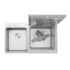Fotile Built-in 3-In-1 In-Sink Stainless Steel Dishwasher - 35"-96h Storage After Washing
