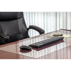 Desktex Crystal Clear PVC Desk Pad - 19" W x 24" L-Dimensions: 19" W x 24" L