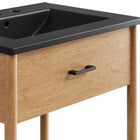 Modway Zaire 24" Bathroom Vanity - Natural/Black-Assembly Required
