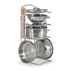 Melissa & Doug Let's Play House! Stainless Steel Pots & Pans Play Set -Sturdy looped handles with riveted construction