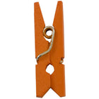 JAM Paper Wood Clip Clothes Pins - Small - 7/8" - Orange - 50 Pack-Comes in a variety of sizes and colours.