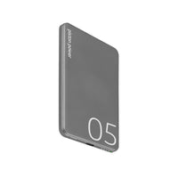 LOGiiX Piston Power 5000 mAh Aluminium Power Bank - Graphite Grey-Ultra slim & stylish aluminium 5,000 mAh power bank with USB Power Delivery