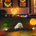 Outsunny 72" Animated Crawling Zombie Halloween Decoration-Red lights in eyes brighten and dim for eerie effect 