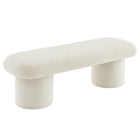 Modway Orla Chenille Upholstered Bench - Cream-8