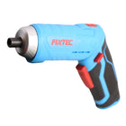 Fixtec 4V Lithium-Ion Cordless 2-in-1 Pivoting Screwdriver 49-Piece Kit-Includes 47 bits and carrying case.
