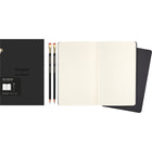 Moleskine x Blackwing Pencil & Ruled Notebook Writing Set-Replaceable eraser with eraser clip