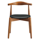 Modway Stalwart Dining Side Chairs - Dark Walnut/Black - 4 Pack-9