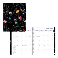 Blueline 2026 Dramatic Floral 14-Month Monthly Planner Printed Cover - 8'' x 5'' - Bilingual-14-Month: December 2025 to January 2027
