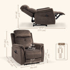 HOMCOM Manual Recliner with Massage Function and Side Pockets - Brown-A pocket spring system with serpentine springs and elastic bands provides a more stretchy and more bounce sitting experience