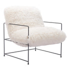 Zuo Pelut Accent Chair - White-Assembly required