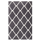 Modway Marja Moroccan Trellis Area Rug - 5 ft W x 8 ft L - Charcoal/Ivory-Moroccan Trellis Area Rug