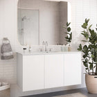 Modway Bryn 48" Wall-Mount Bathroom Vanity - White-Melamine and Particleboard Construction