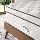 Modway Jenna 14" Innerspring and Foam King Mattress-9.84" Individually Wrapped Coils