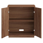 Hudson&Canal Alston 28"W Accent Cabinet - Satin Walnut-Clean with a soft, dry cloth and no harsh chemicals or abrasive cleaning materials