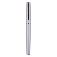 Gry Mattr Gel Pen Blue/Grey Barrel - Black Chrome Accents - 0.7mm-Gel Pen
