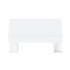 Nexera Storage Headboard - Full Size - White-2 lateral storage sections for books and magazines