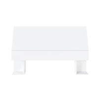 Nexera Storage Headboard - Full Size - White-2 lateral storage sections for books and magazines