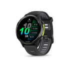 Garmin Forerunner 970 Smartwatch - Carbon Grey DLC Titanium with Black Case and Black/Translucent Whitestone Band-PREMIUM DESIGN - Our brightest AMOLED touchscreen display with button controls, a lightweight titanium bezel and sapphire lens, plus a built-in LED flashlight for greater awareness in the dark during early morning or late-night runs.