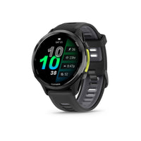 Garmin Forerunner 970 Smartwatch - Carbon Grey DLC Titanium with Black Case and Black/Translucent Whitestone Band-PREMIUM DESIGN - Our brightest AMOLED touchscreen display with button controls, a lightweight titanium bezel and sapphire lens, plus a built-in LED flashlight for greater awareness in the dark during early morning or late-night runs.