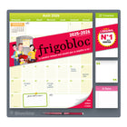 Blueline 2025-2026 Frigobloc Magnetic Calendar - 14" x 13-1/2" - French-17 months, August 2025 to December 2026