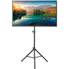 Mount-It! Heavy Duty Tripod TV Stand for 32 - 70" Screens - Black-Floor-standing, foldable tripod legs have a wide base and rubberized, non-slip feet for stability