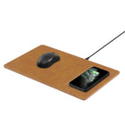 General Supply Goods + Co PU Leather Qi Charging Mouse Pad - Cognac-Smooth Vegan leather