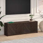 Hudson&Canal Renad TV Stand for TV's up to 78" - Alder Brown-Features easy assembly