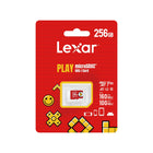 Lexar PLAY microSDXC UHS-I card - 256GB - Red-Fast transfer speeds for quick loading time with up to 160MB/s read