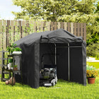 Outsunny 7' x 5' Garden Storage Tent-Ground stakes and guy ropes enhance overall stability

