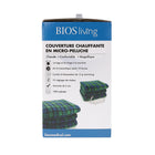 BIOS Living Micro Plush Electric Throw - Blue and Green Plaid-9