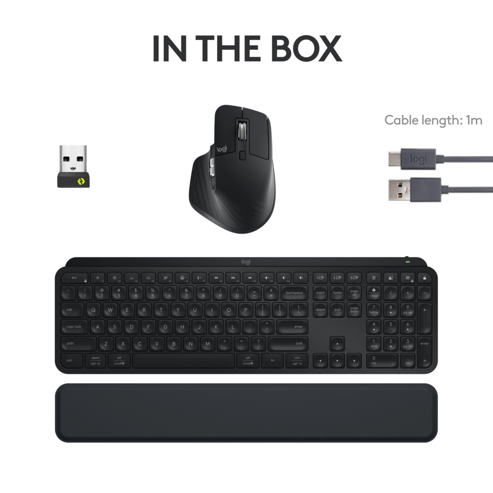 Logitech MX Keys S Combo - Performance Wireless Keyboard and Mouse