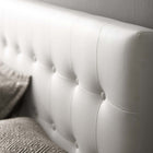 Modway Emily Upholstered Vinyl King Headboard - White-Fine vinyl upholstering