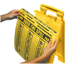 Rubbermaid Over-The-Spill Pad Tablet - 16.5"H x 14"W - Yellow - 22 Pack-Water and oil