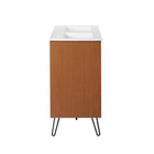 Modway Energize 48" Double Sink Bathroom Vanity - Cherry/White-MDF and Particleboard Construction