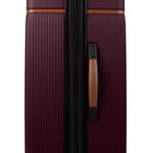 Bugatti Cannes Collection 30.50" Hardside Checked Spinner Luggage - Fig-Reinforced top handle with PU trim and side handles