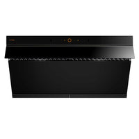 Fotile JQG9015 Slant Vent Series Range Hood - 36" - Black-Black tempered glass